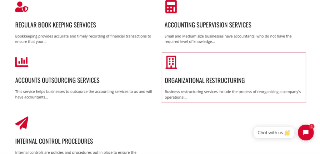 主要会计与簿记服务