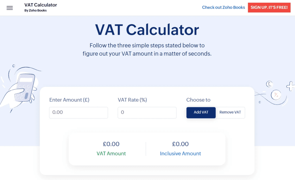 Zoho 增值税计算器